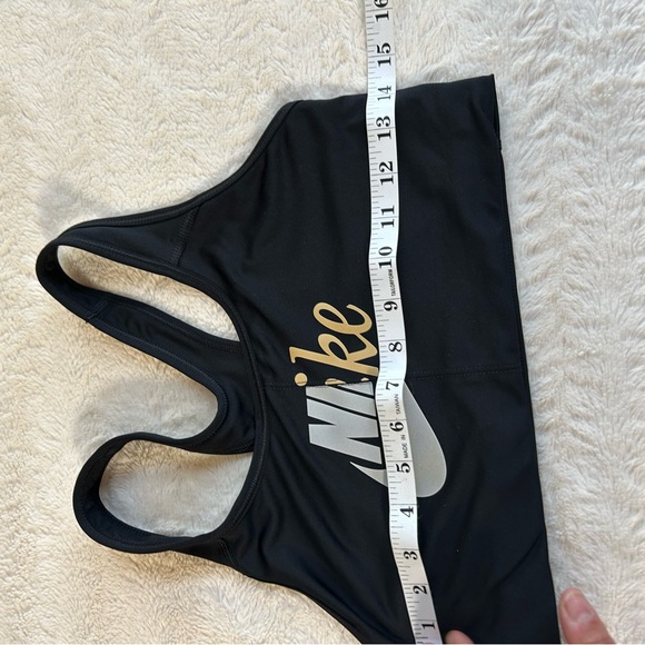 Nike Black Sports Bra Duo with Gold and Silver Accents - Picture 5 of 8